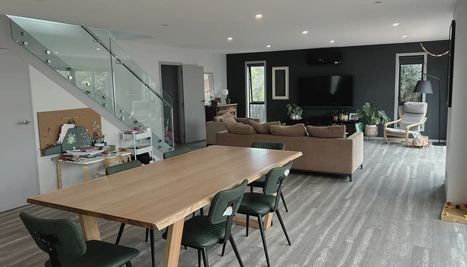Modern large family home with hot tub