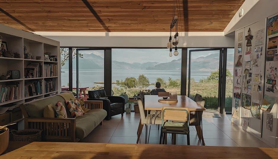 Architect designed home with panoramic views across the sea
