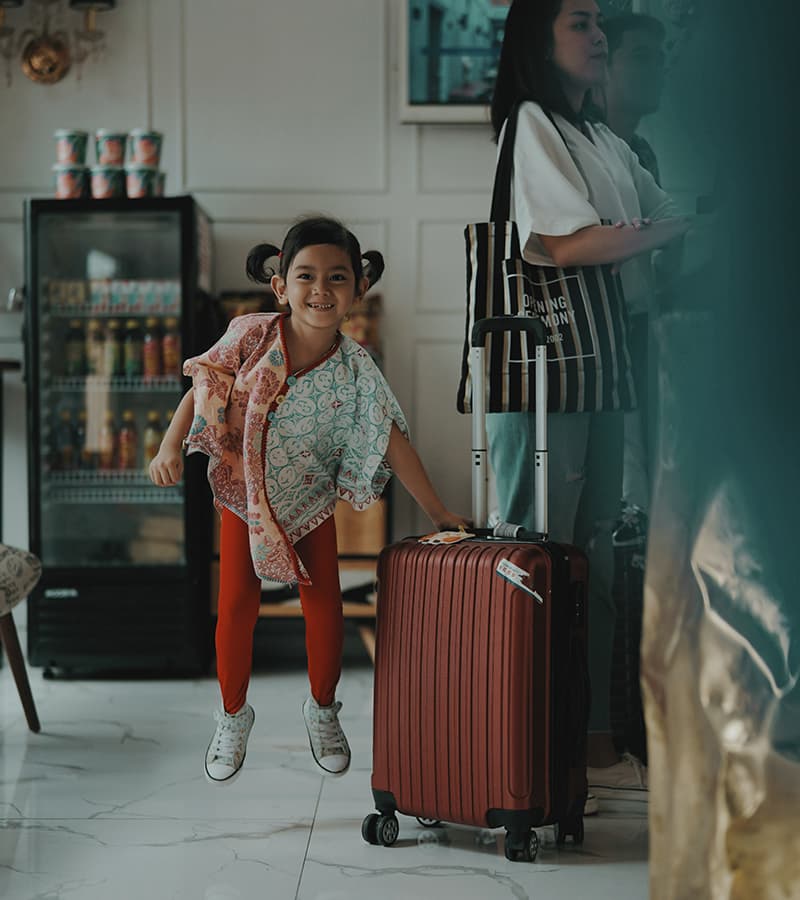 Family swapping homes